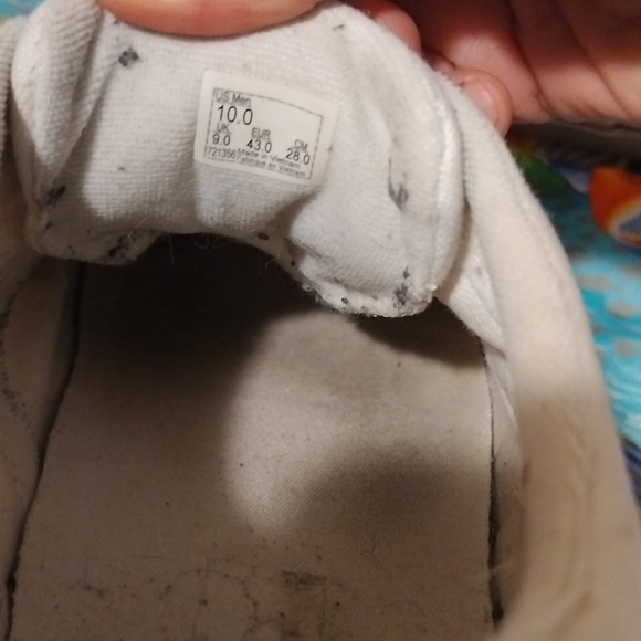 white Vans canvas sneakers men's size 10 - Picture 6 of 6